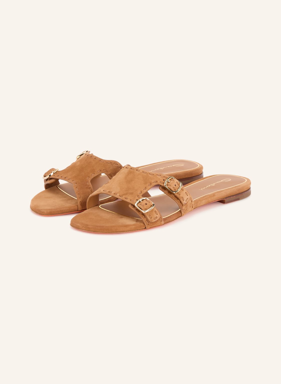 Santoni Klapki Didiflair braun