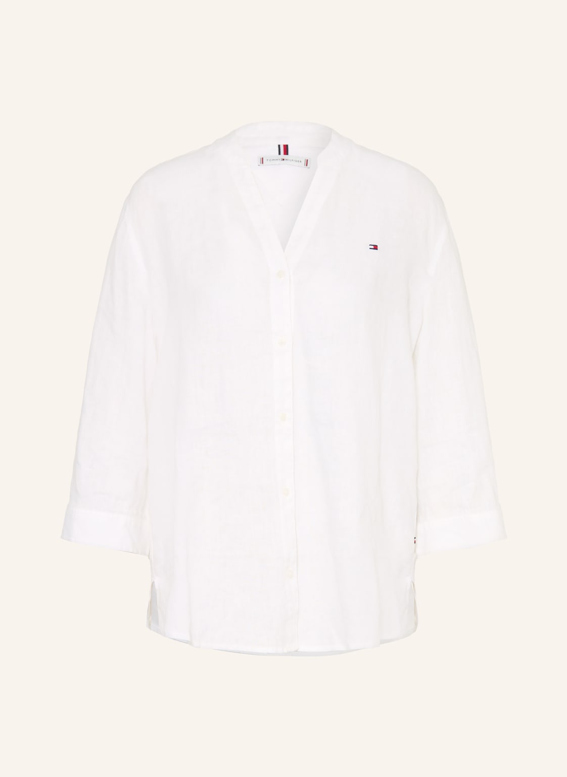 Tommy Hilfiger Bluzka Lniana weiss