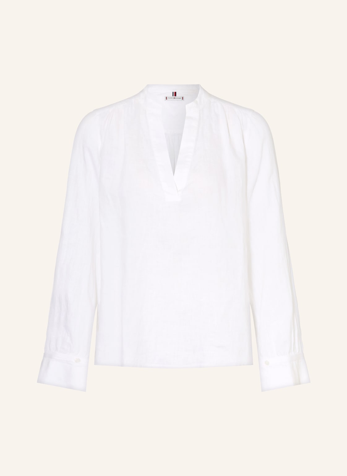 Tommy Hilfiger Bluzka Z Lnu weiss