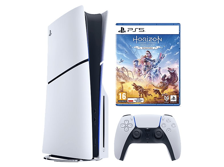Sony Playstation 5 Slim 1TB E Chassis + Horizon Zero Dawn Remastered Edition Biały