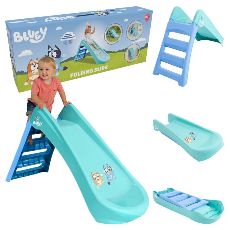Palplay Składana Zjeżdżalnia Dla Dzieci Do Domu i Na Ogród Bluey