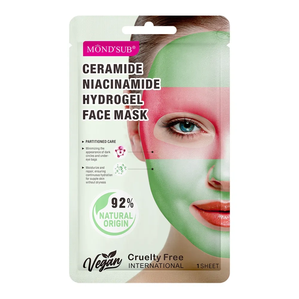 Mond'Sub regenerująca maseczka hydrożelowa do twarzy z ceramidami i niacynamidem 1 sztuka