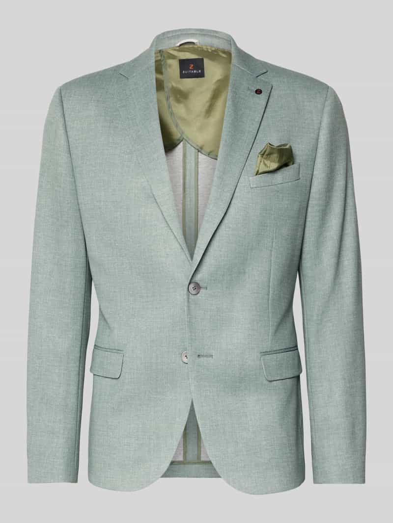 marynarka na 2 guziki o kroju slim fit z kieszeniami z patką model 'Nick'