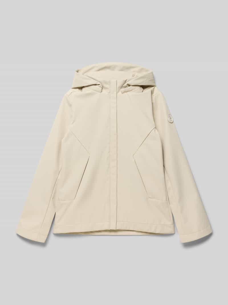 kurtka w kroju regular fit z aplikacją z logo model 'Zinnia'