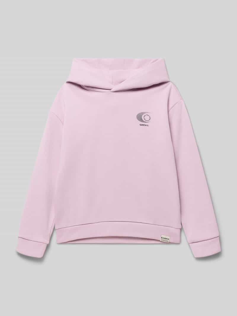 bluza z kapturem o kroju regular fit z nadrukiem z logo