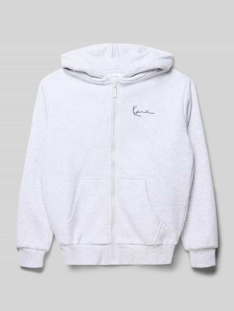 bluza rozpinana o kroju regular fit z kapturem