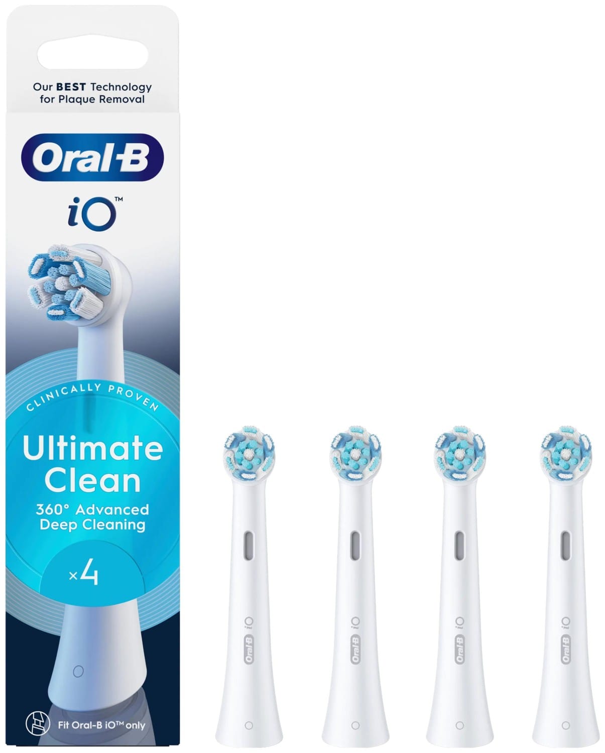 Oral-B iO Ultimate Clean EB4 4 szt. biały