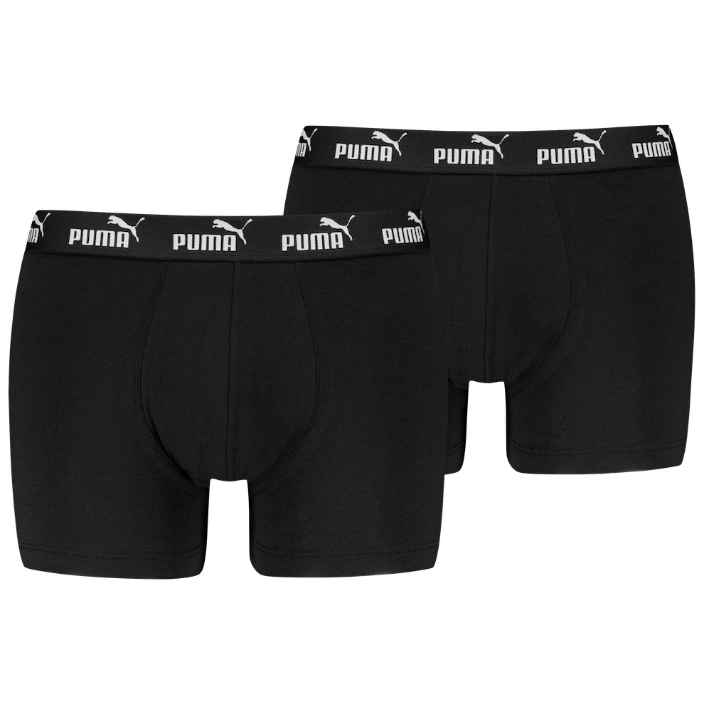 Męskie bokserki Puma Elements Basic Boxers 2P Rozmiar: XXL / Kolor: czarny