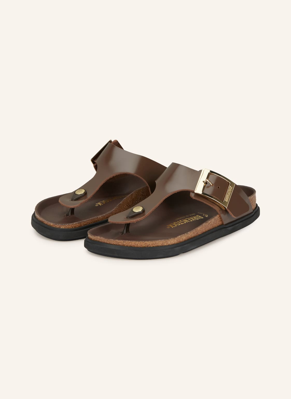 Birkenstock Klapki Gizeh braun