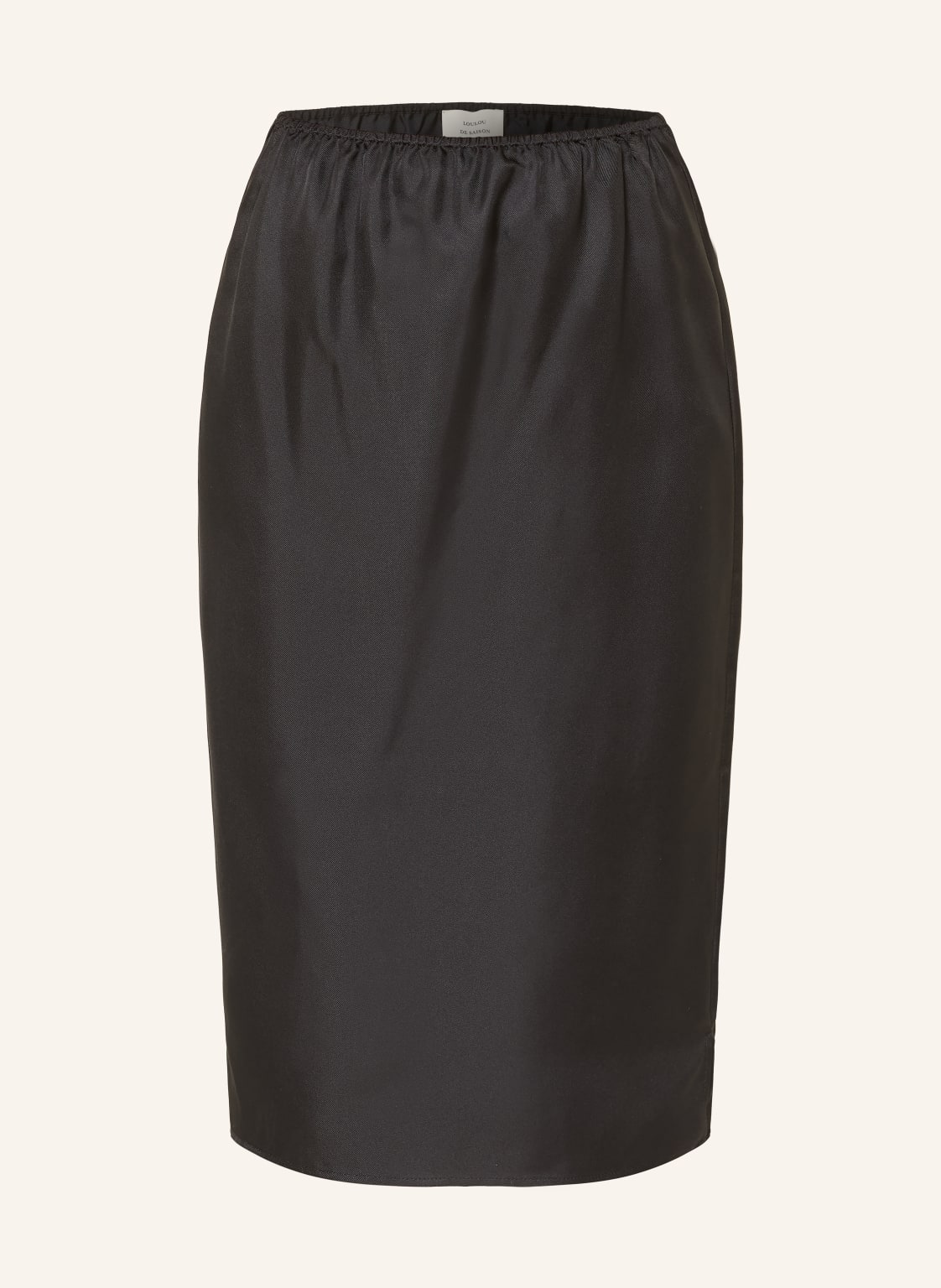 Loulou De Saison Jedwabna Spódnica Vasali schwarz