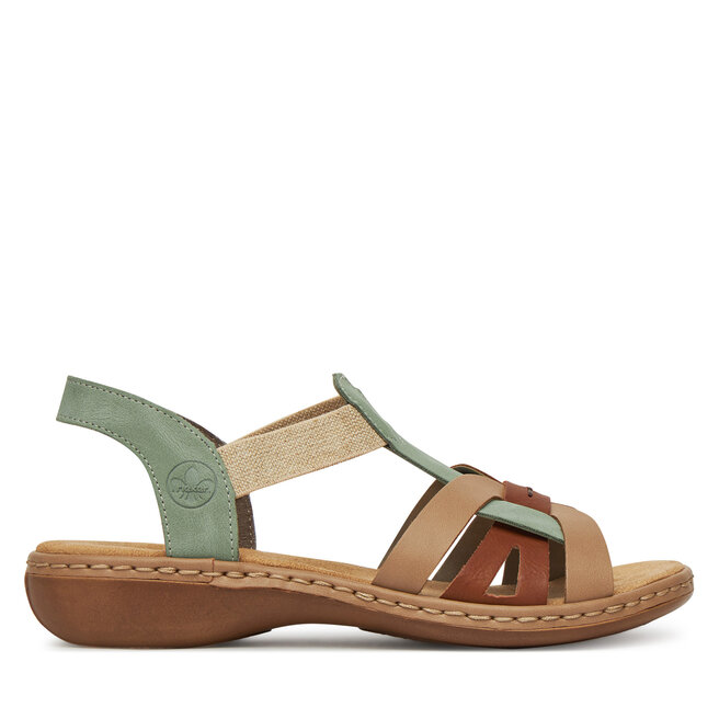 Sandały Rieker 65918-52 Zielony