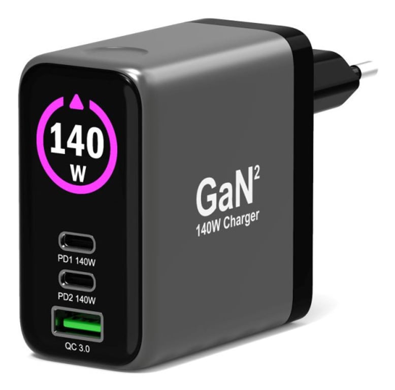 Port Designs 902140PEU ładowarka do urządzeń przenośnych Uniwersalne Czarny Prąd przemienny Szybkie ładowanie Wewnętrzna