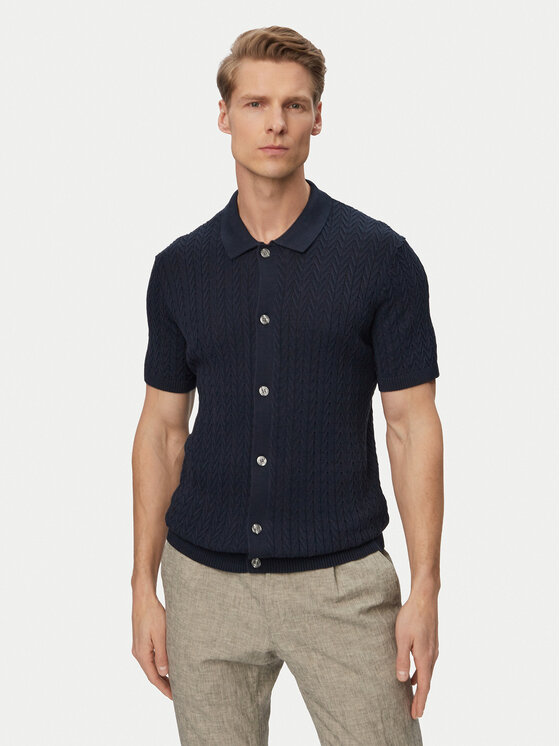 JOOP! Koszula Tristao 30101510 Granatowy Regular Fit