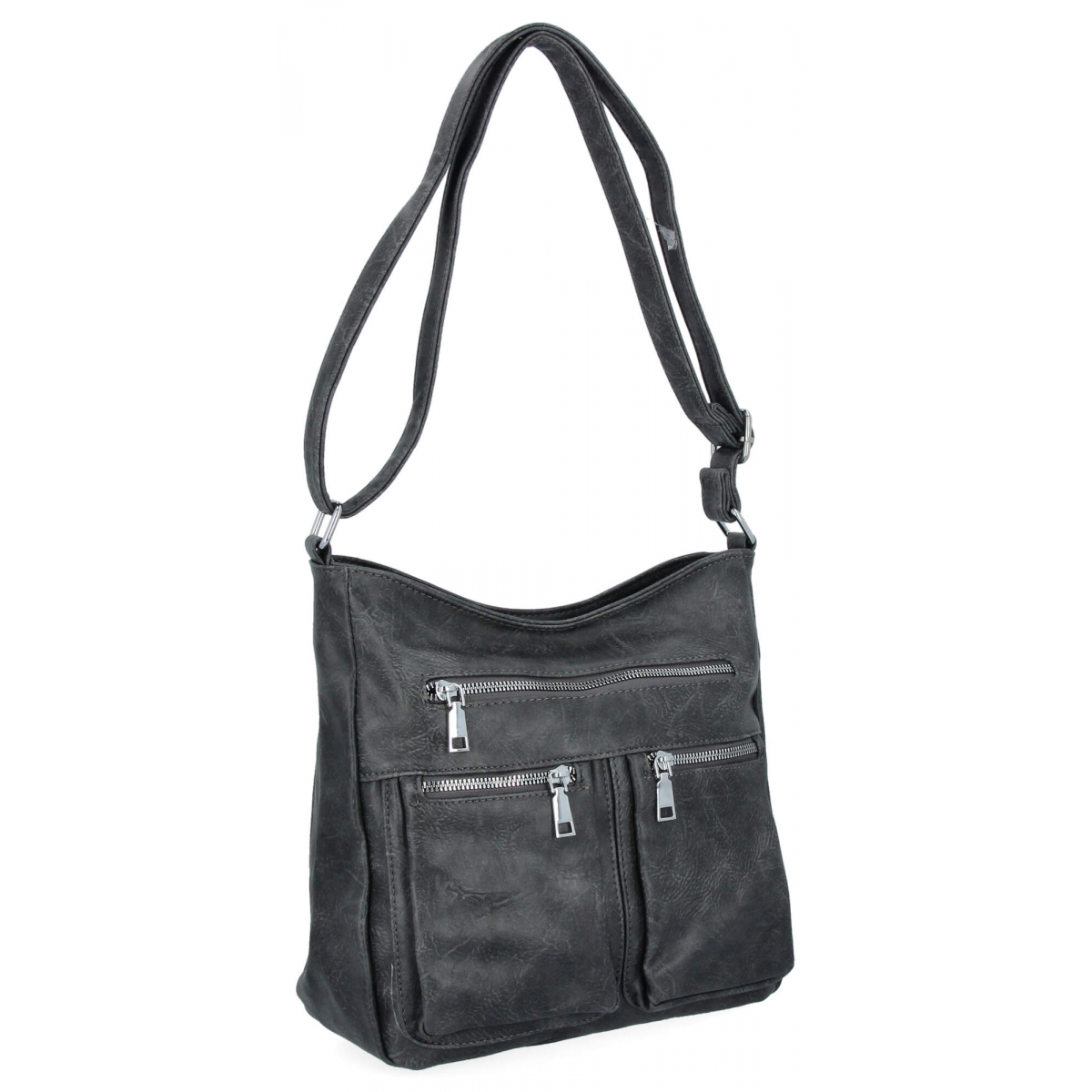 Uniwersalna Torebka Damska Listonoszka firmy Herisson 13K391 Szara