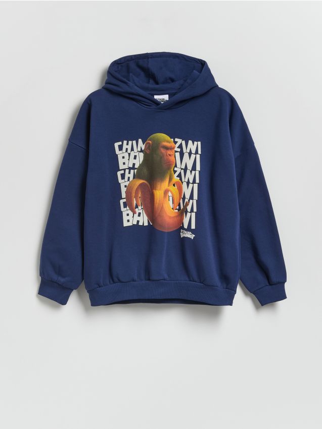 Reserved - Bluza Chimpanzini Bananini - granatowy