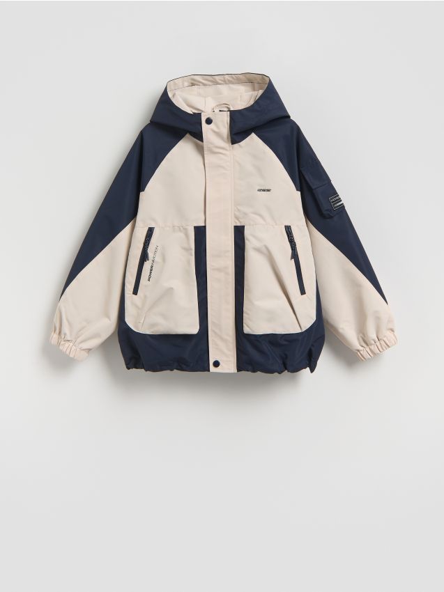 Reserved - Kurtka z kapturem - granatowy