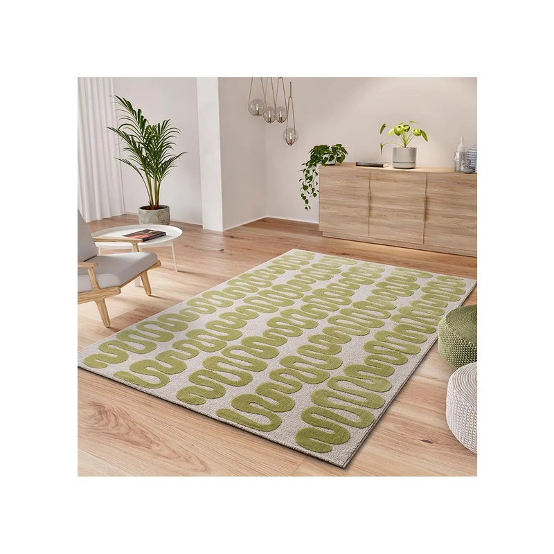 Dywan wewnętrzny prostokątny, zielony, 160 x 230 cm, FLASHY nowoczesny - ATTICGO