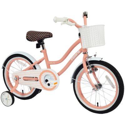 Rower dziecięcy INDIANA Pretty 16 cali dla dziewczynki Brzoskwiniowy