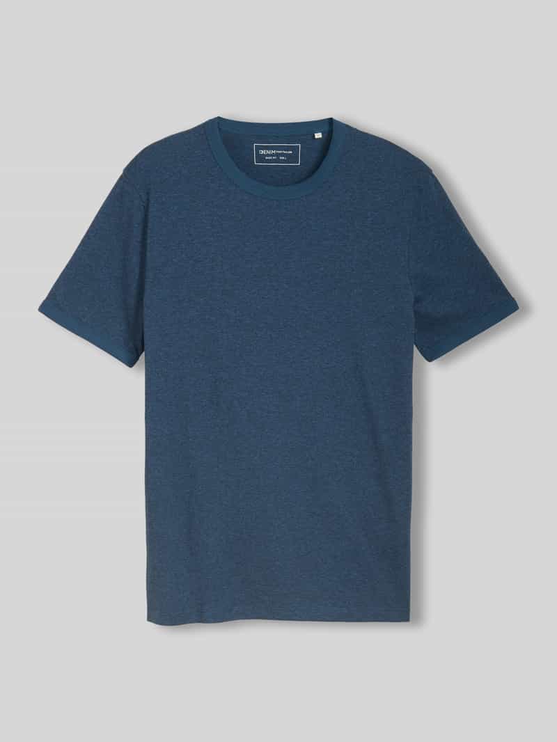 t-shirt z okrągłym dekoltem z mieszanki bawełny