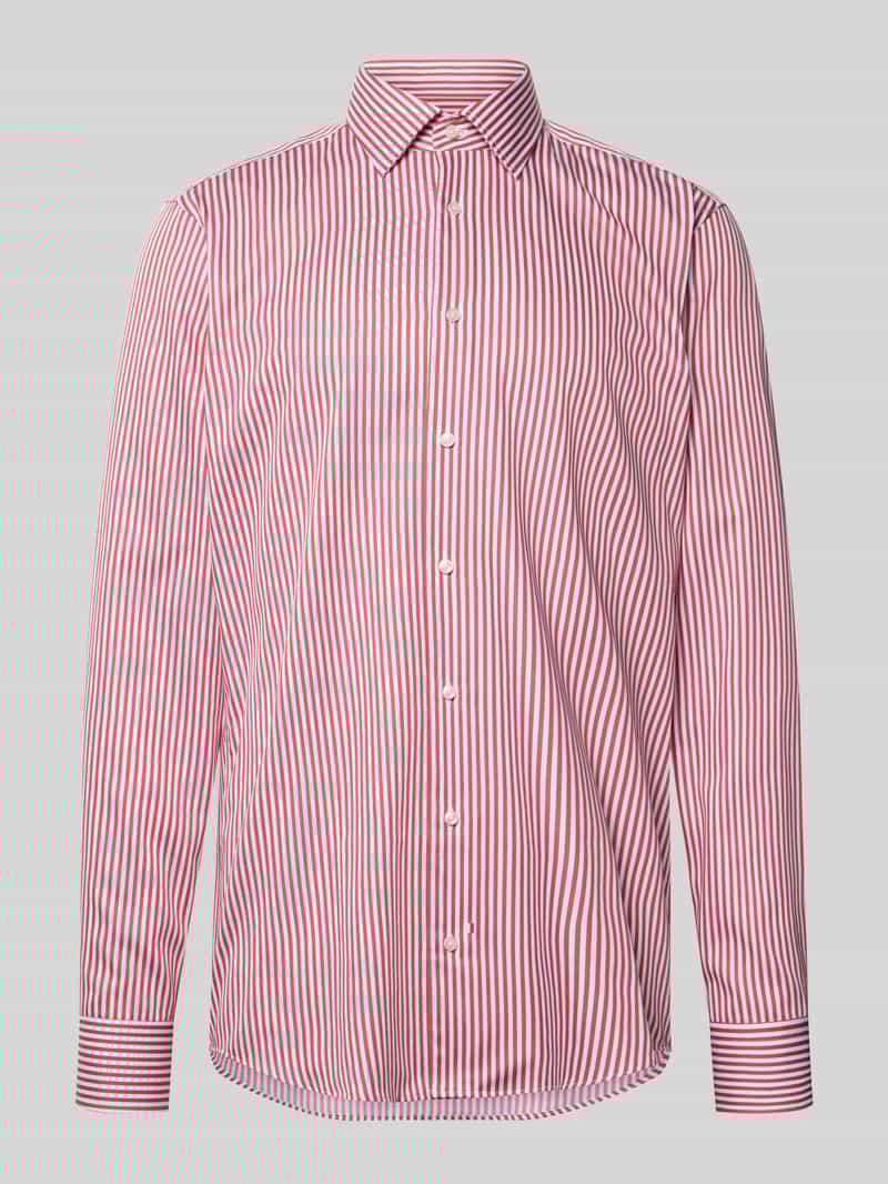 Koszula biznesowa w kroju regular fit z bardzo długim rękawem model 'H-JOE-K'