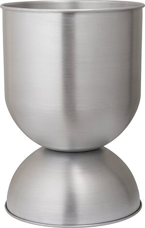 Ferm Living Osłonka na doniczkę Hourglass M aluminiowa 1104272168