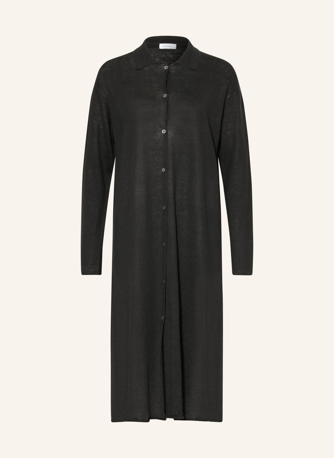 Darling Harbour Płaszcz Z Dzianiny Lnianej schwarz