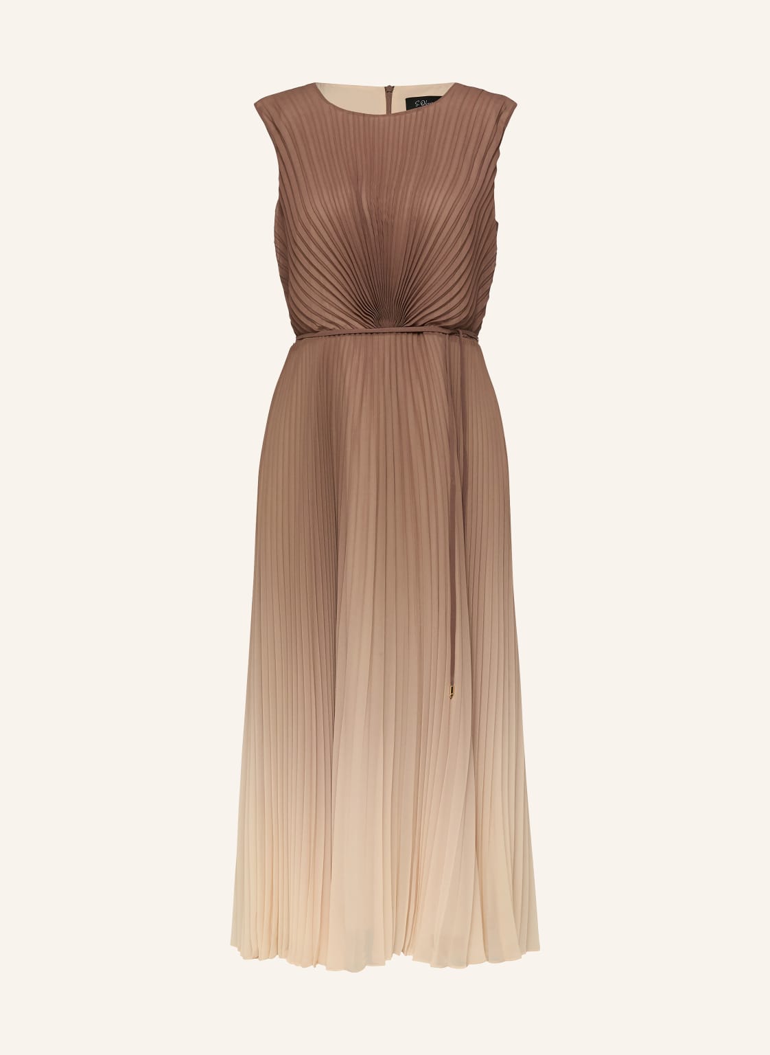 S.Oliver Black Label Sukienka Plisowana beige