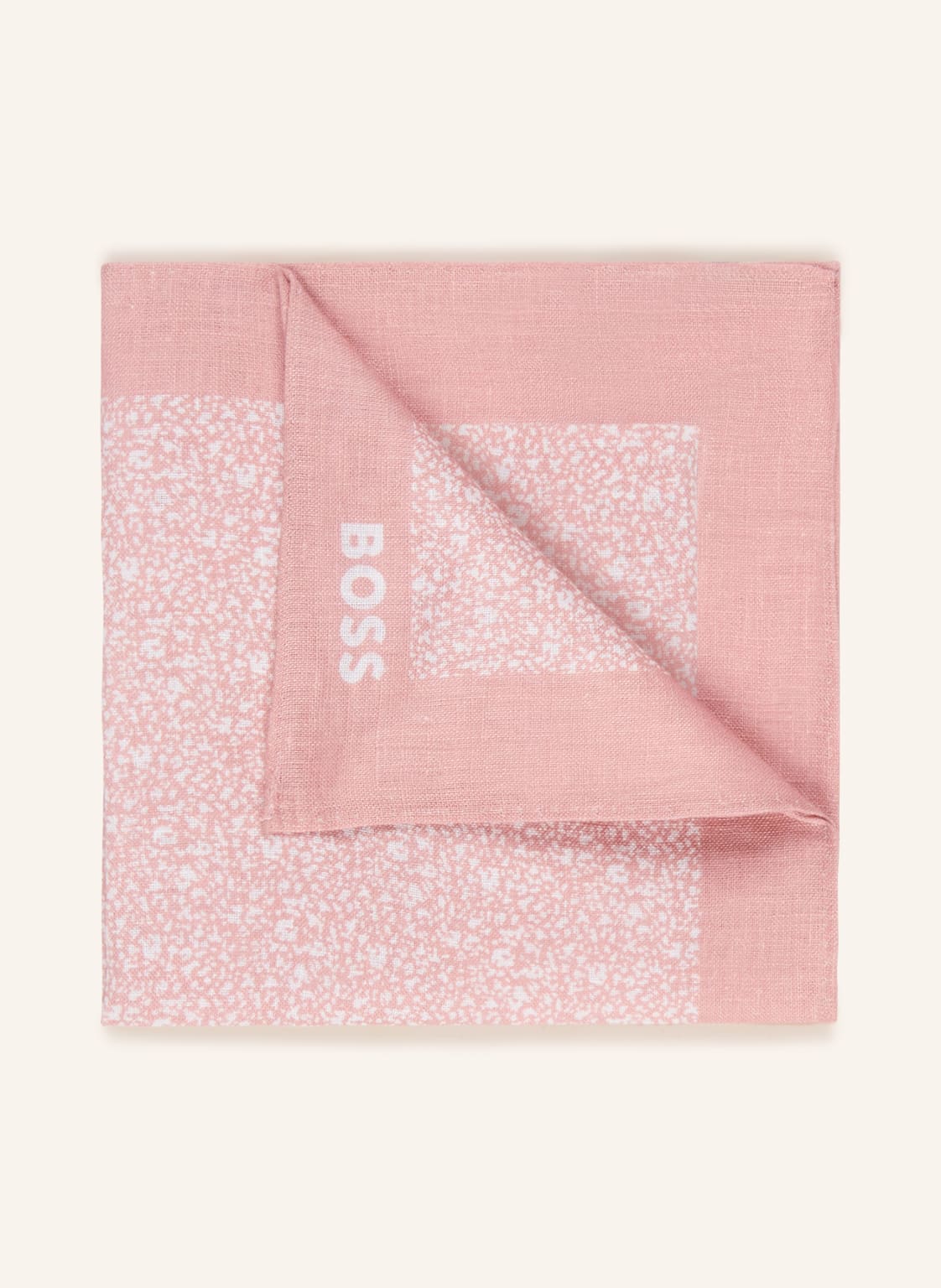 Boss Poszetka C-Pocket Z Lnu beige