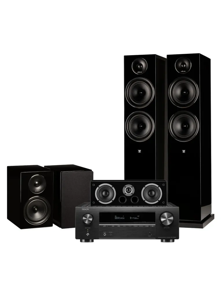 Zestaw Denon AVR-X1800H — Kino domowe z Wilson Exclusive 8/4/Vocal i Bluetooth, Kolor: Biały