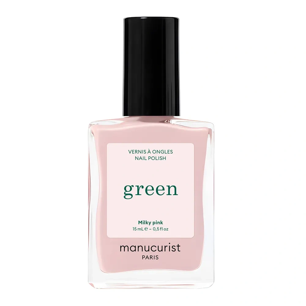 Manucurist Green Nail Polish klasyczny lakier do paznokci Milky Pink 15 ml