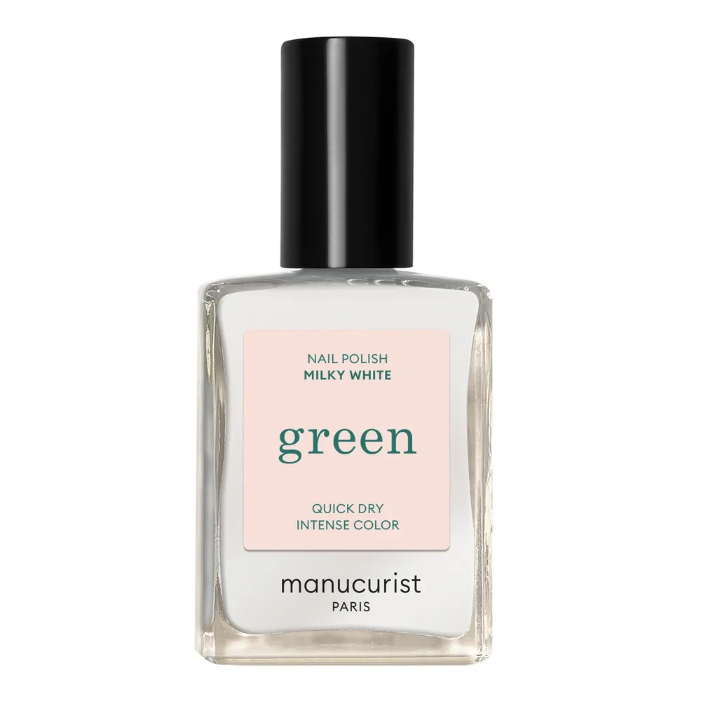 Manucurist Green Nail Polish klasyczny lakier do paznokci Milky White 15 ml