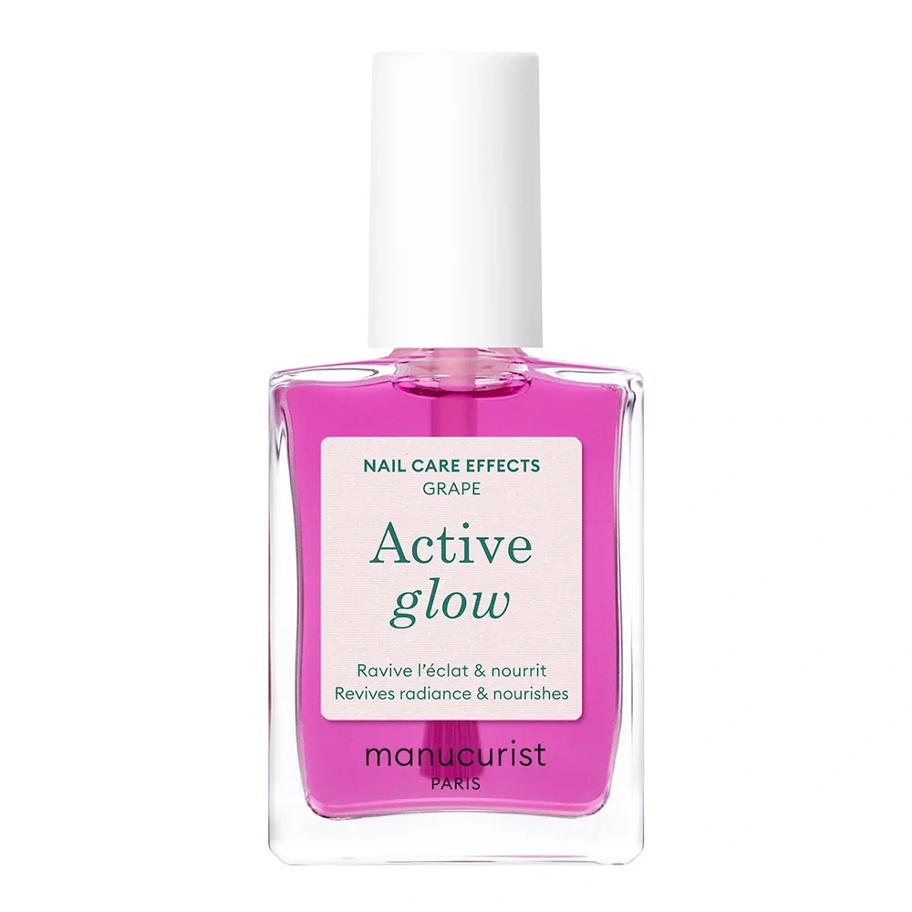 Manucurist Active Glow pielęgnujący lakier do paznokci Grape 15 ml