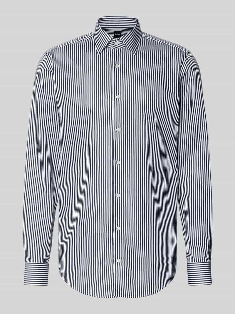 Koszula biznesowa w kroju regular fit z bardzo długim rękawem model 'H-JOE-K'