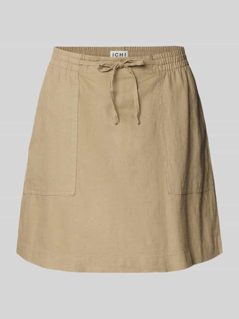 Minispódnica z mieszanki lnu i wiskozy model 'LINNO'
