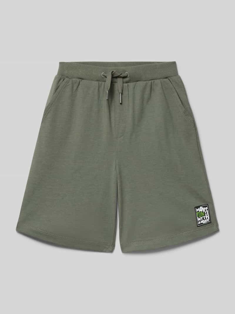 Szorty dresowe o kroju regular fit z mieszanka bawełny