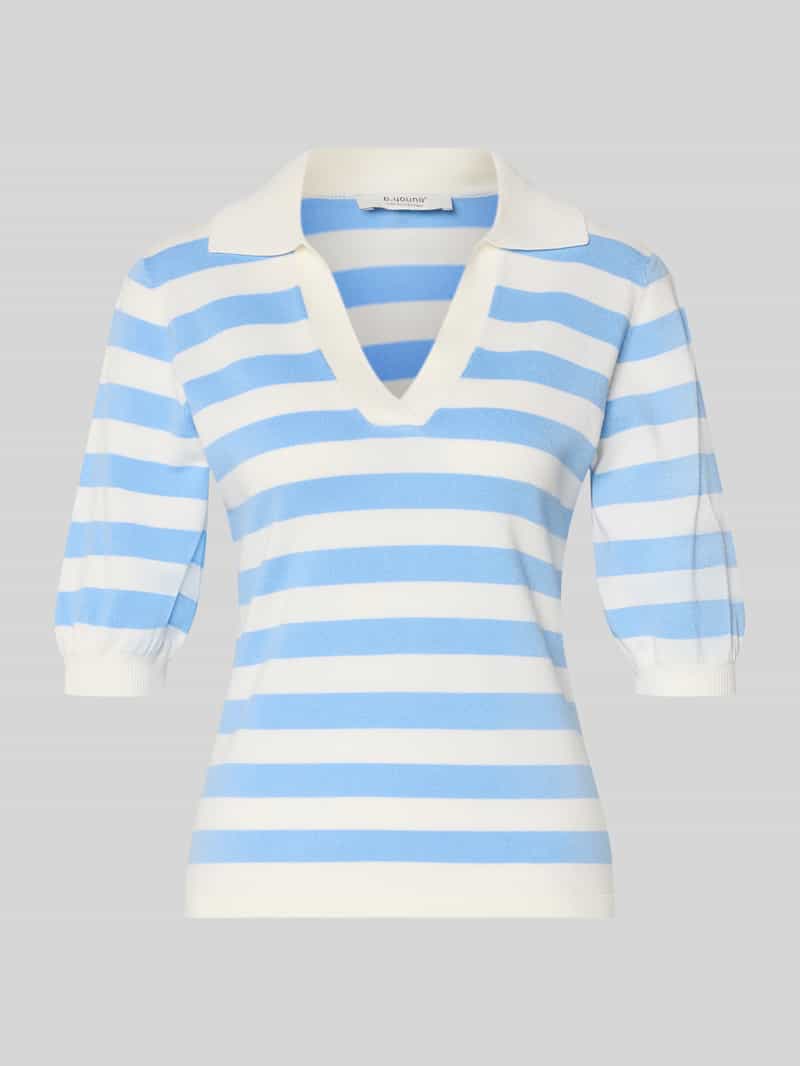 Koszulka polo o kroju slim fit z mieszanka wiskozy model 'Morla'