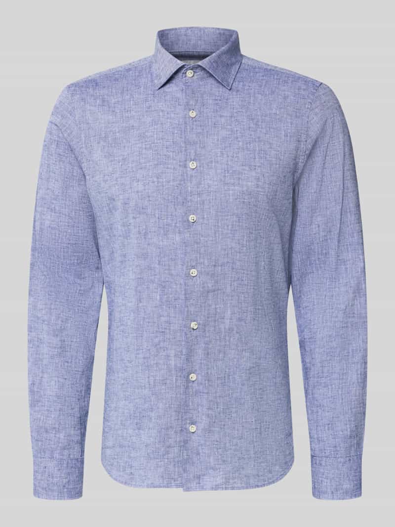 Koszula casual o kroju slim fit z domieszką lnu