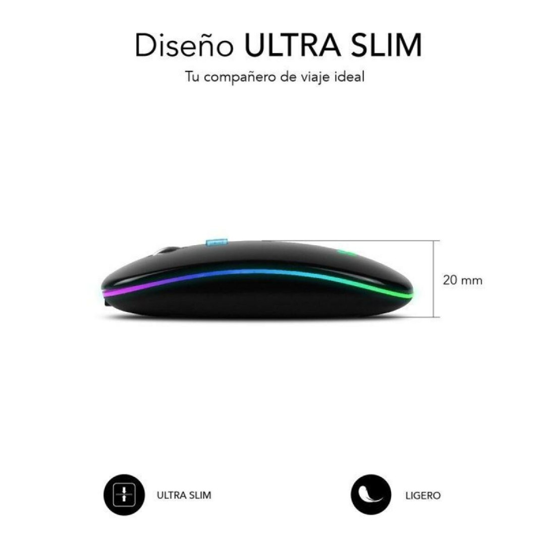 Subblim SUBMO-LDFLAT1 1600 dpi Czarny bezprzewodowa