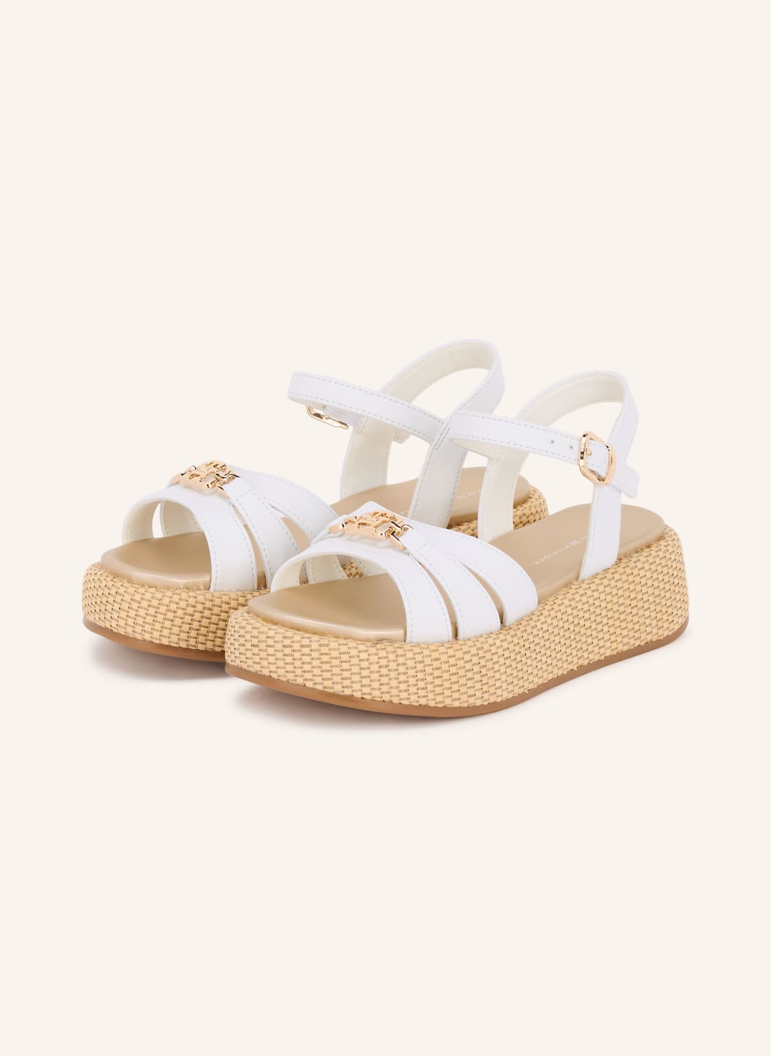 Tommy Hilfiger Sandałki Na Platformie weiss