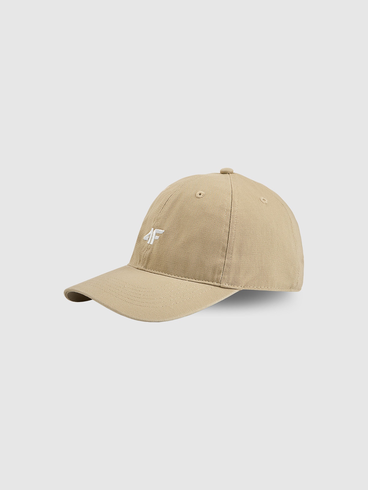 4F Czapka z daszkiem strapback uniseks - beżowa XS/S (56cm)