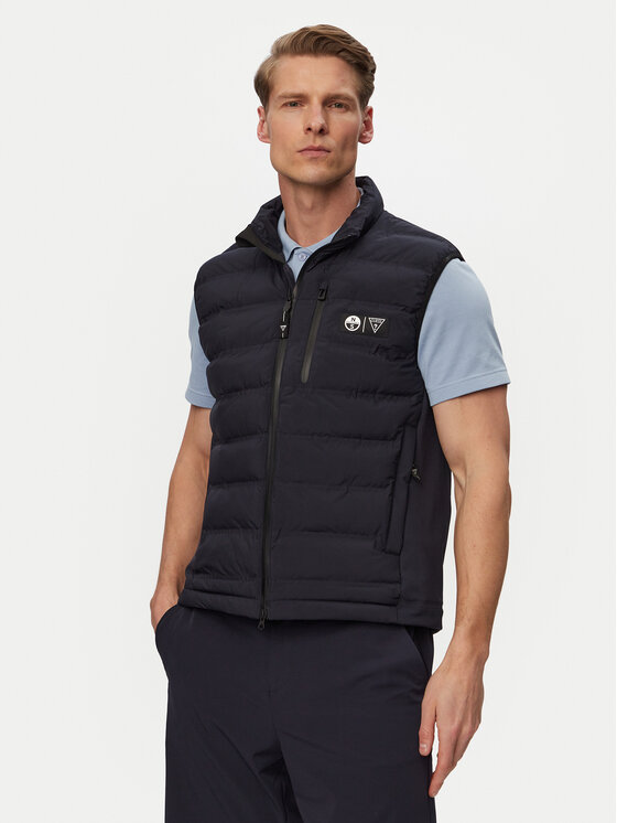 Guess Bezrękawnik M6GL38 W2167 Granatowy Regular Fit