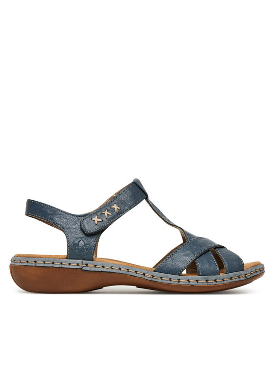 Rieker Sandały 65919-12 Niebieski