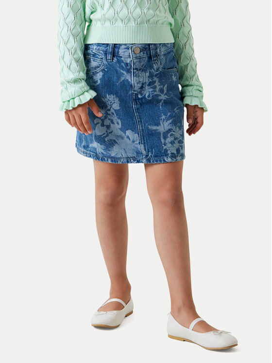 Guess Spódnica jeansowa J6GD26 D45E0 Niebieski Regular Fit