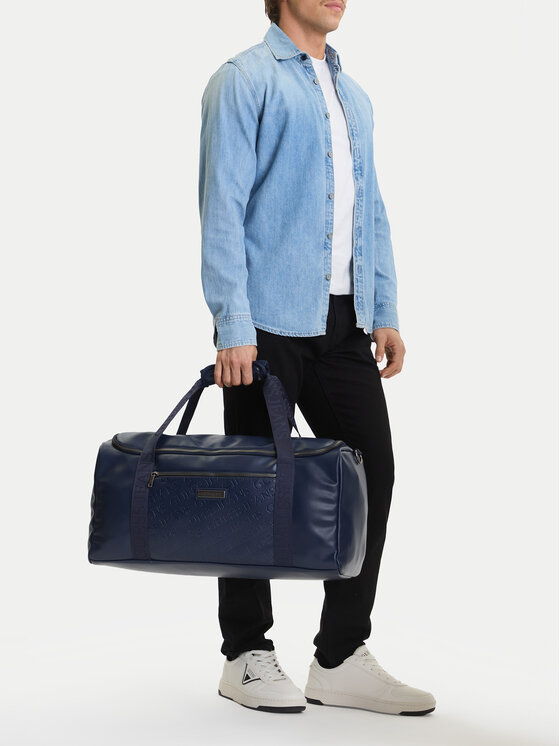 Guess Jeans Torba weekendowa CWBEO-GUESS-B-001-09 Granatowy