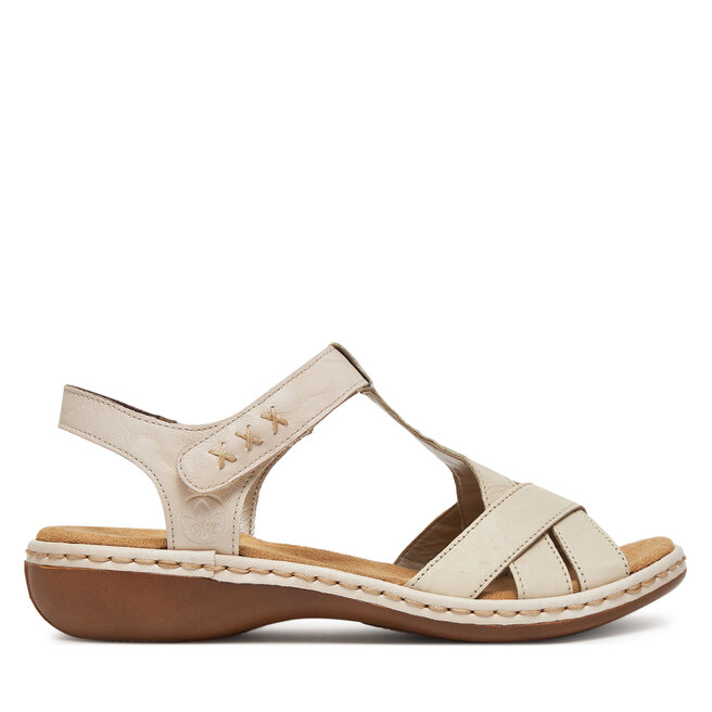 Sandały Rieker 65919-60 Beżowy