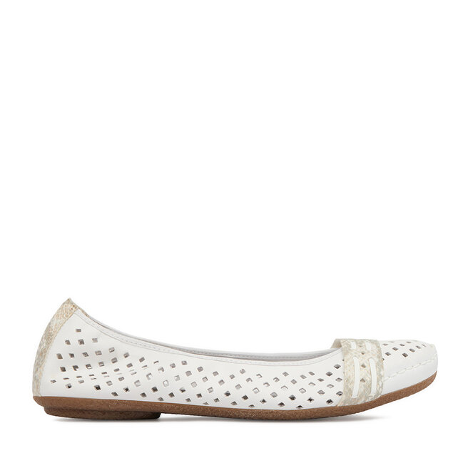 Baleriny Rieker CEO-41430-81 Biały
