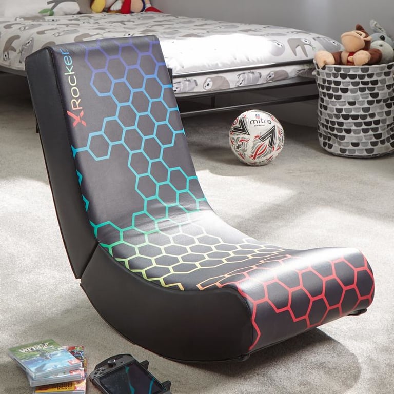 X Rocker Neo Hex Edition Fotel do gry na konsoli Wyściełane siedzisko tapicerowane Czarny