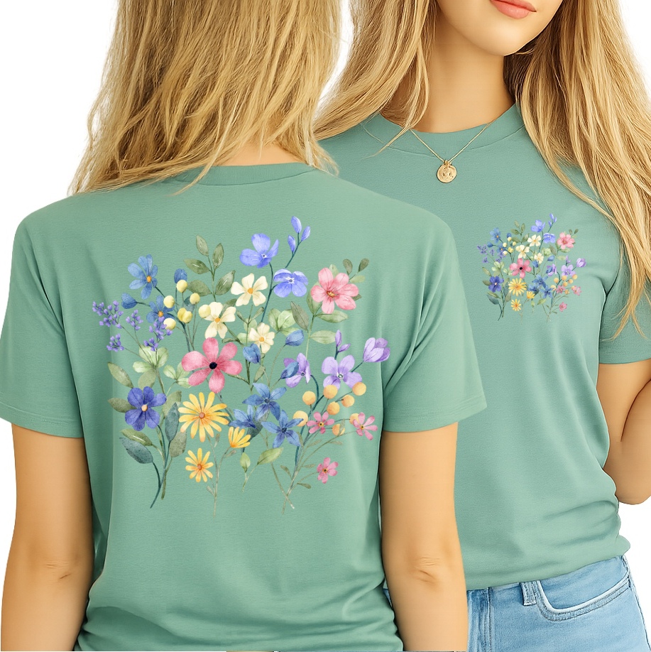 Koszulka w kwiatki - wzór kwiatki7