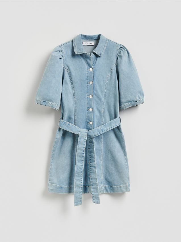 Reserved - Jeansowa sukienka - niebieski