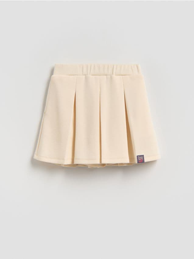 Reserved - Spódnico-szorty z wiskozą - kremowy